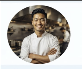 Portrait of a restaurant owner and chef